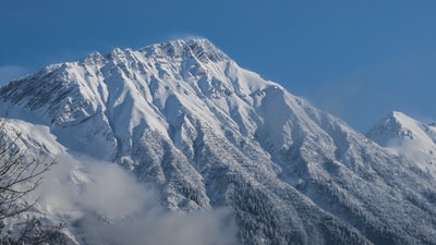 白昼雪山摄影